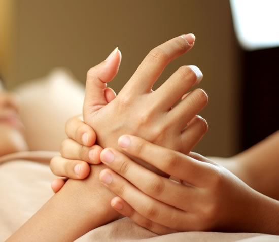 Massage Applied to Achy Hands